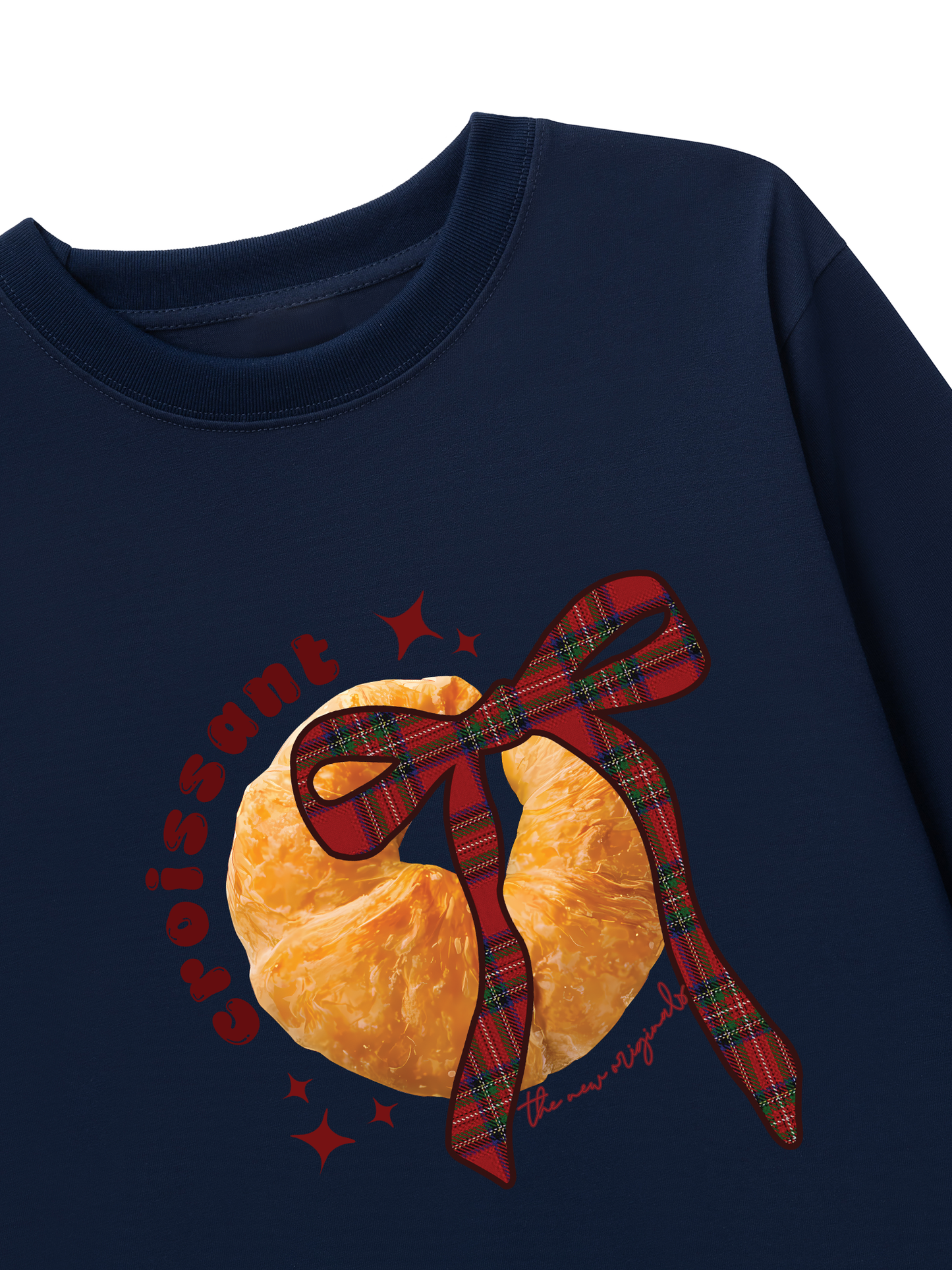 Áo Thun Dài Tay Sweet Pastry Red Plaid Bow
