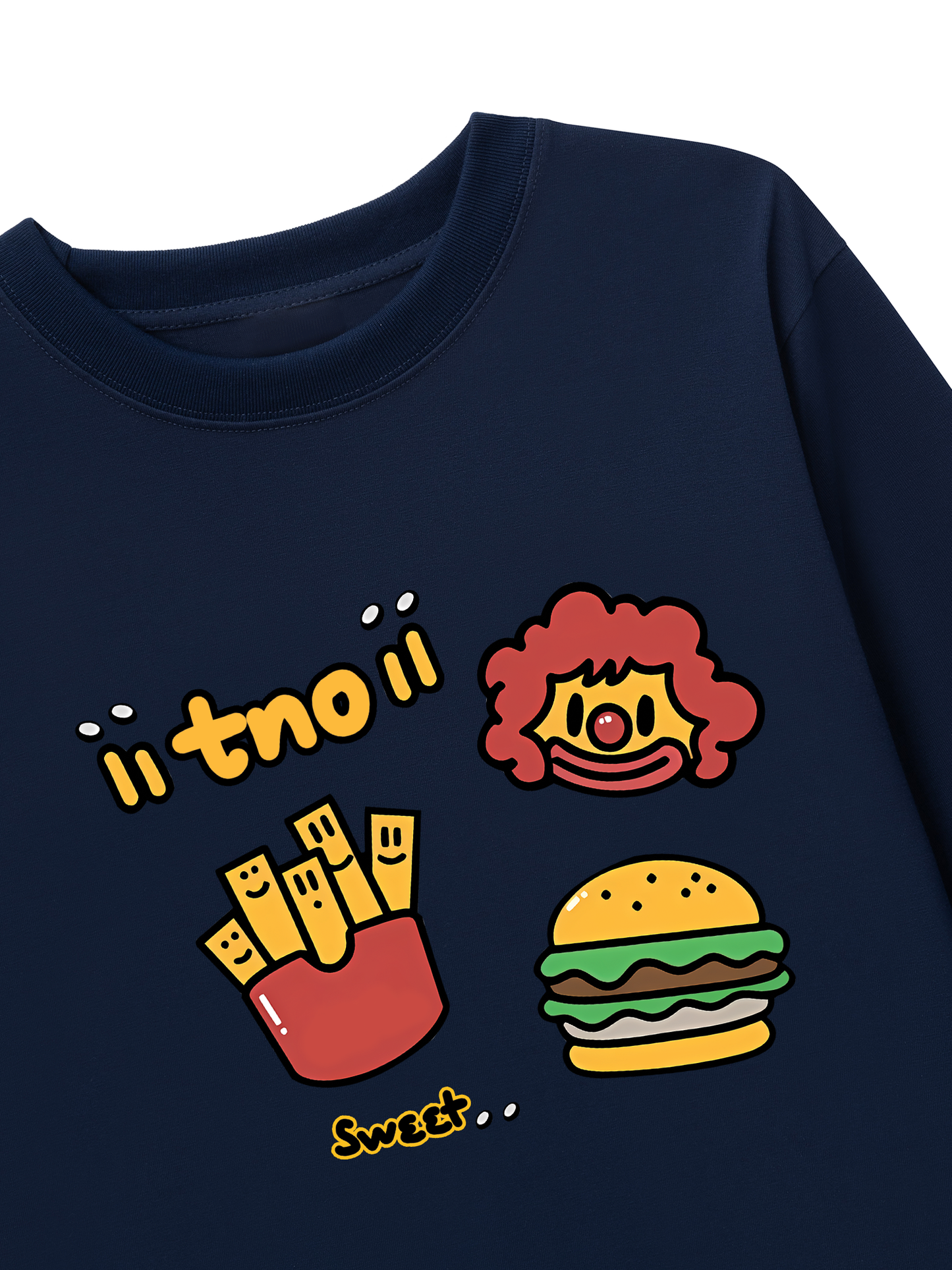 Áo Thun Dài Tay Sweet Pastry Burger Fry