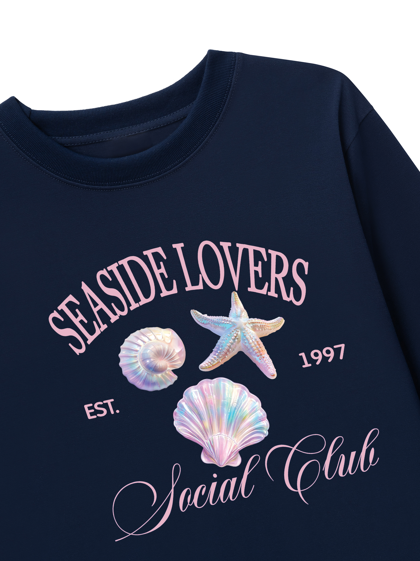 Áo Thun Dài Tay Ocean Hologram Seaside Lover