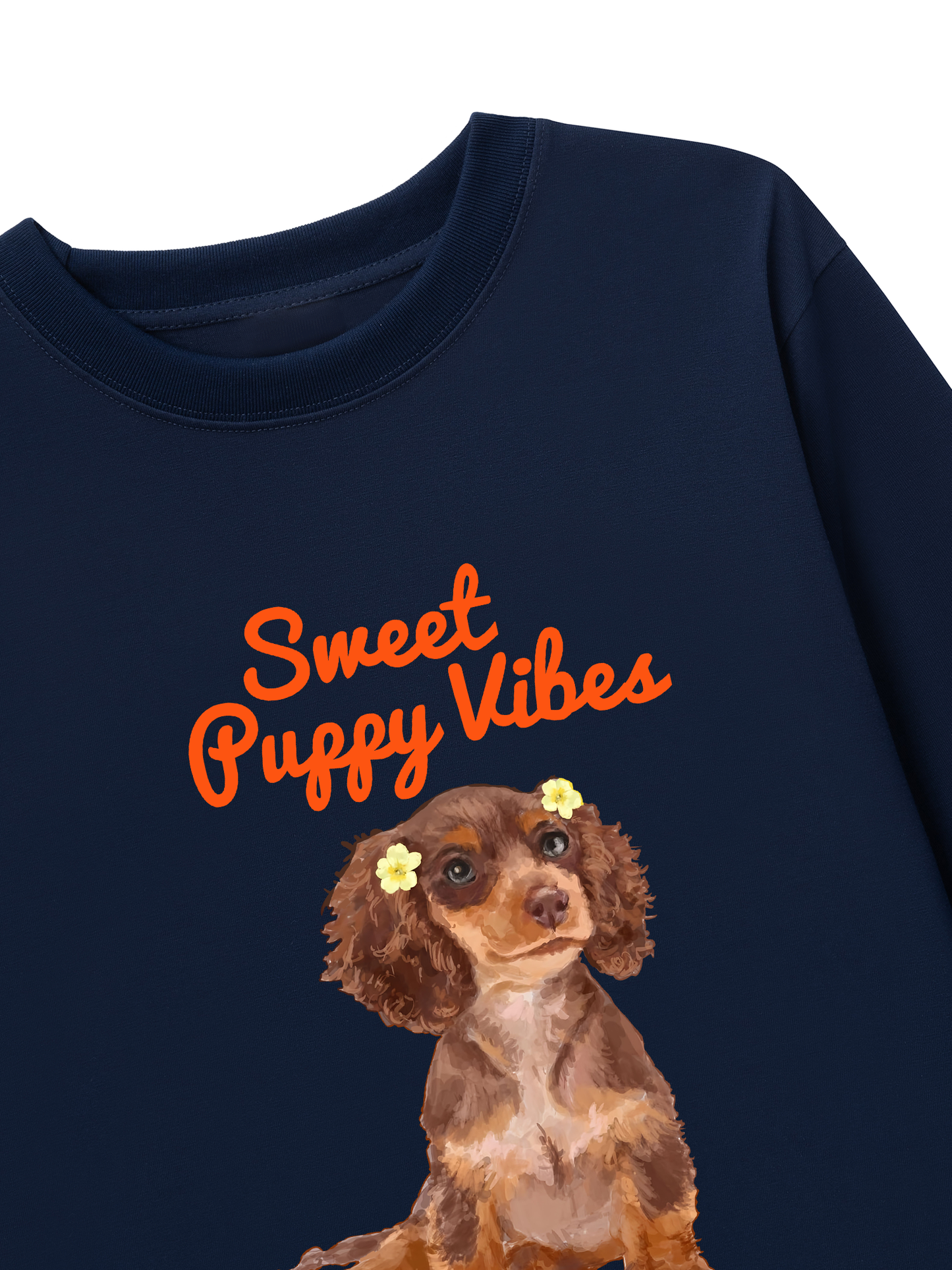 Áo Thun Dài Tay Sweet Puppy Vibe