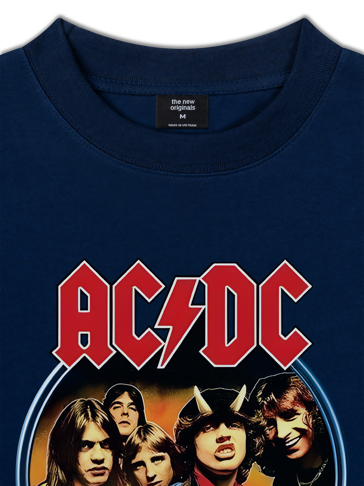 Áo Thun Relaxed Fit AC DC High Way To Hell Flame