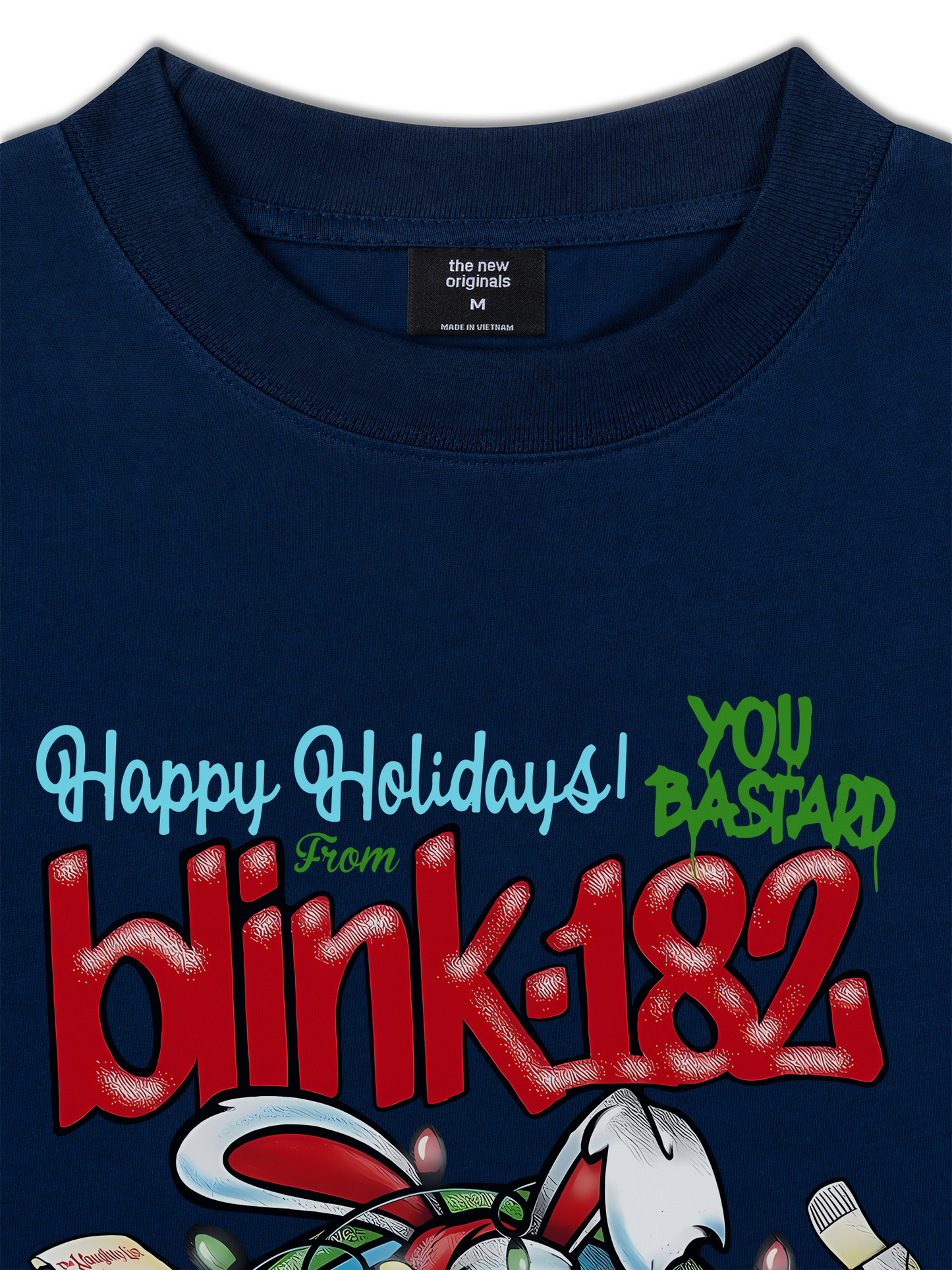 Áo Thun Relaxed Fit Blink 182 Happy Holidays