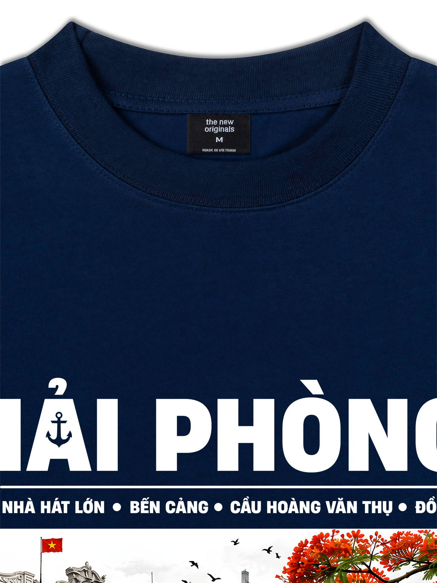 Áo Thun Relaxed Fit Thành Phố Cảng