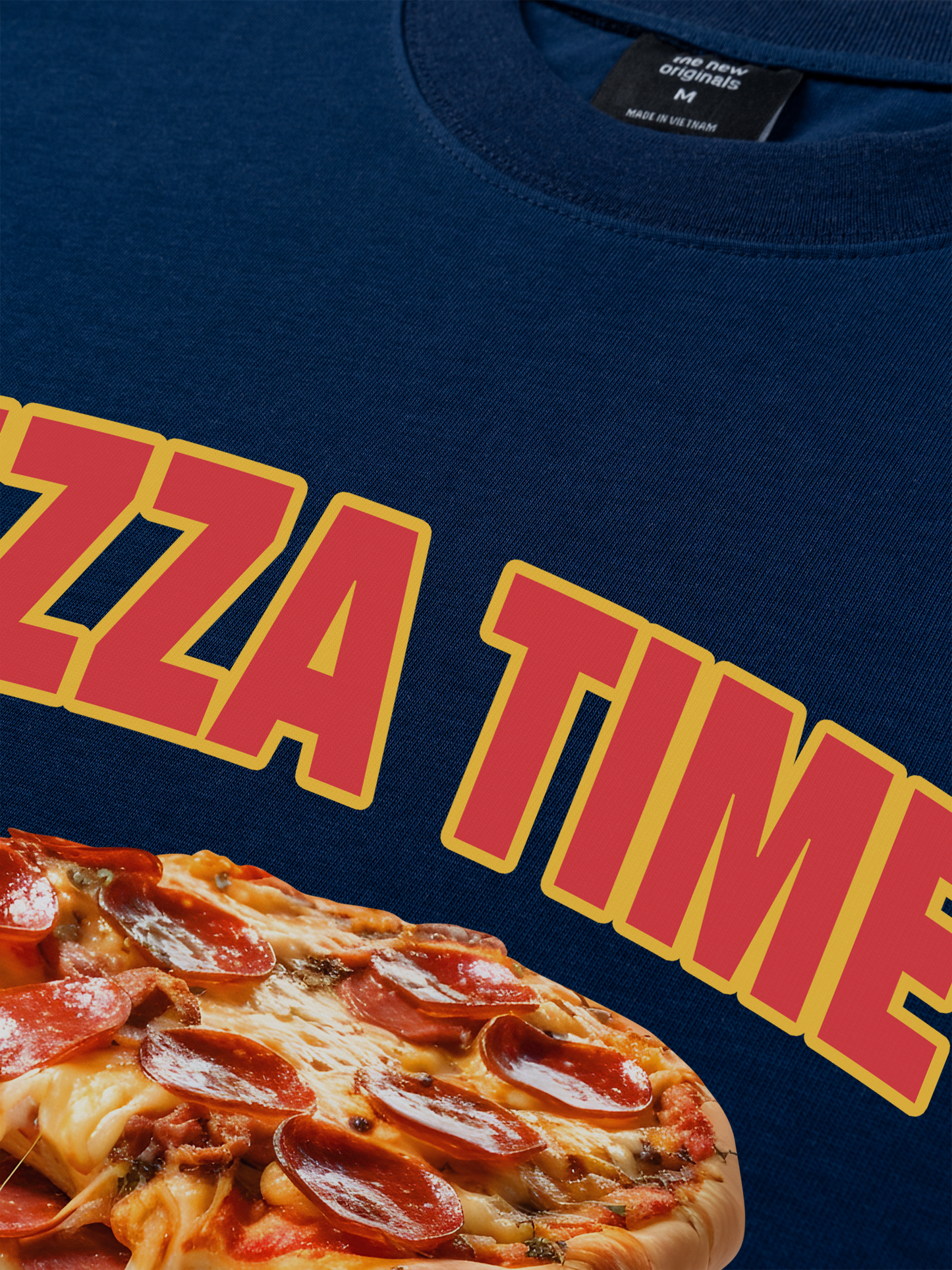 Áo Thun Relaxed Fit Foody Pizza Time
