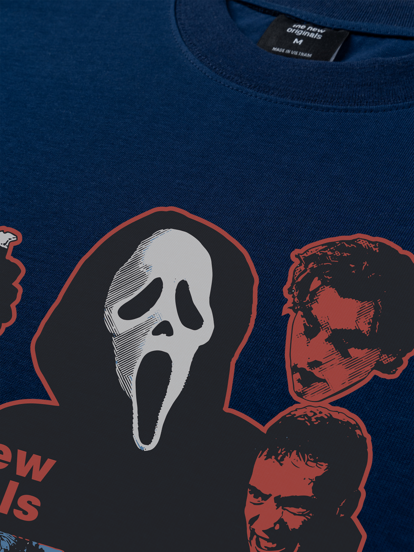 Áo Thun Relaxed Fit Movie The Scream Mask