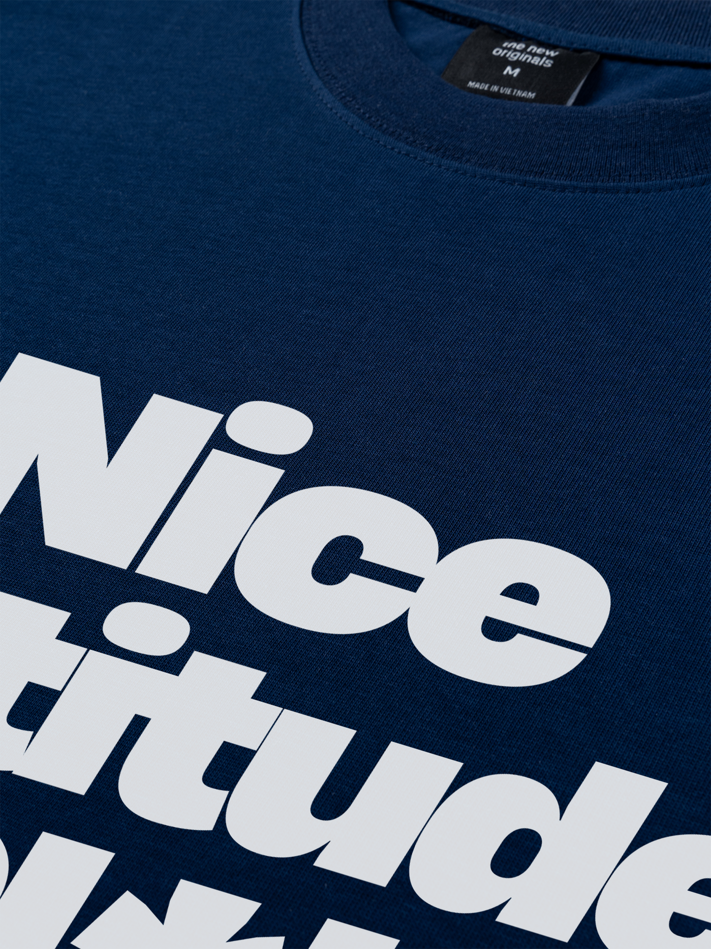 Áo Thun Relaxed Fit Life Vibe Nice Attitude