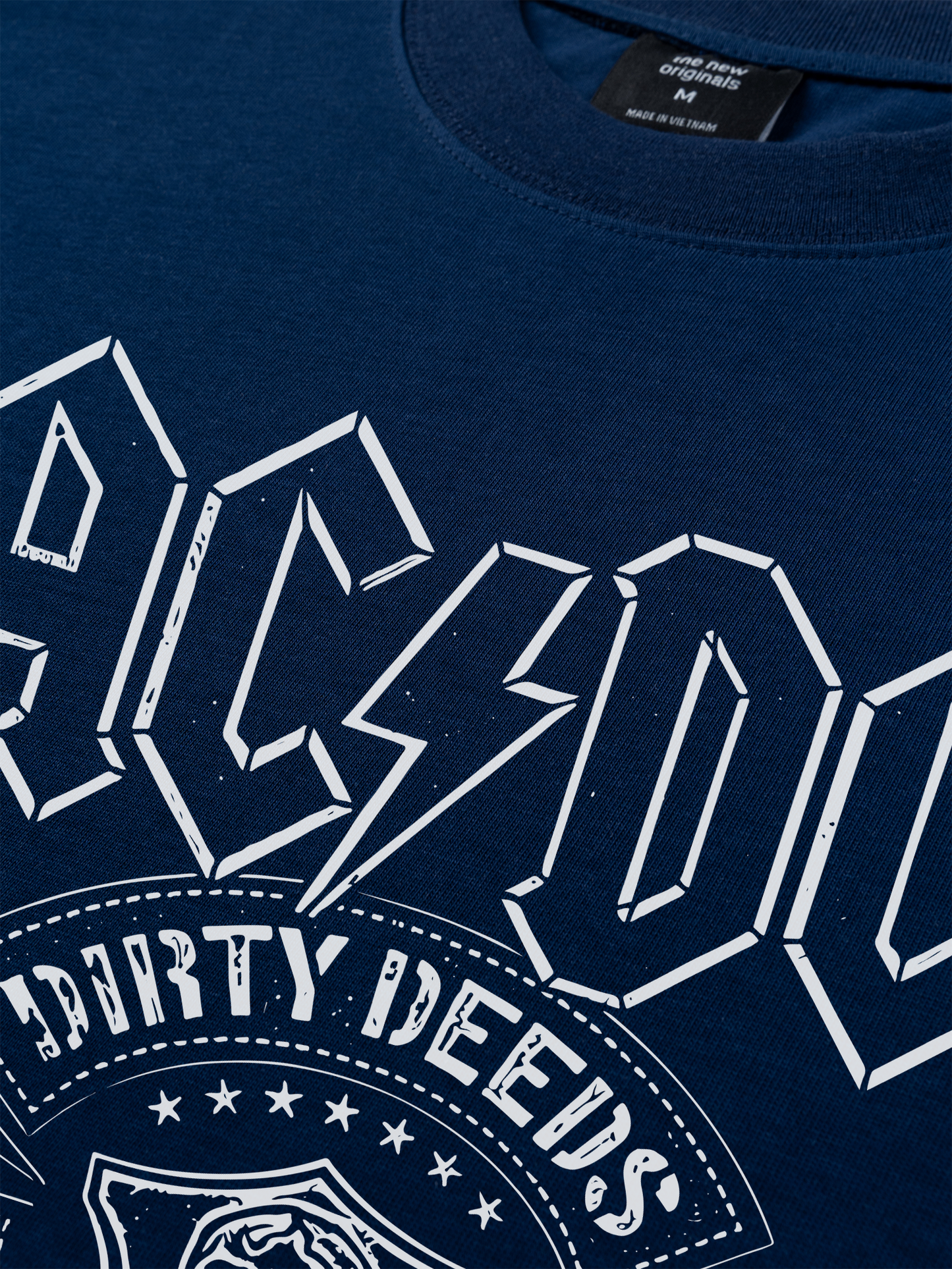Áo Thun Relaxed Fit Music Rock AC DC Dirty Deeds Done Dirt Cheap
