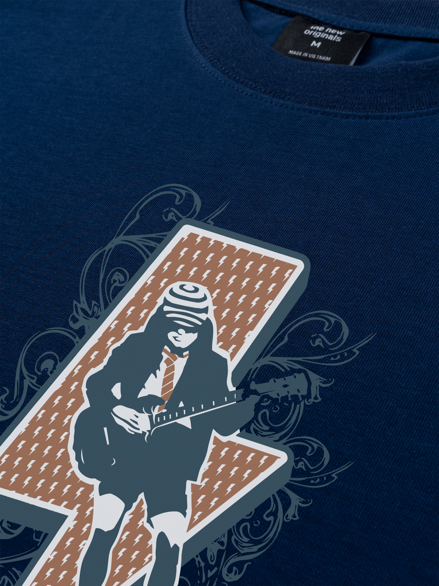 Áo Thun Relaxed Fit AC DC Retro Old Day