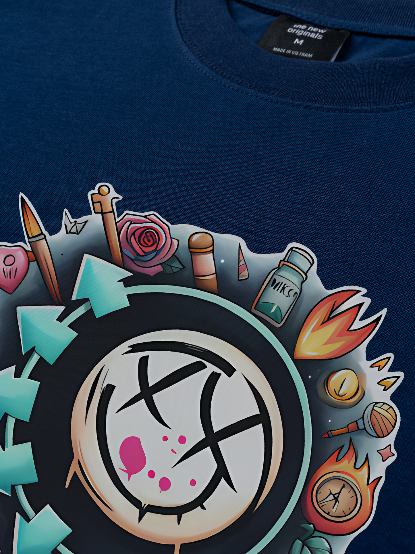 Áo Thun Relaxed Fit Blink 182 Watercolor