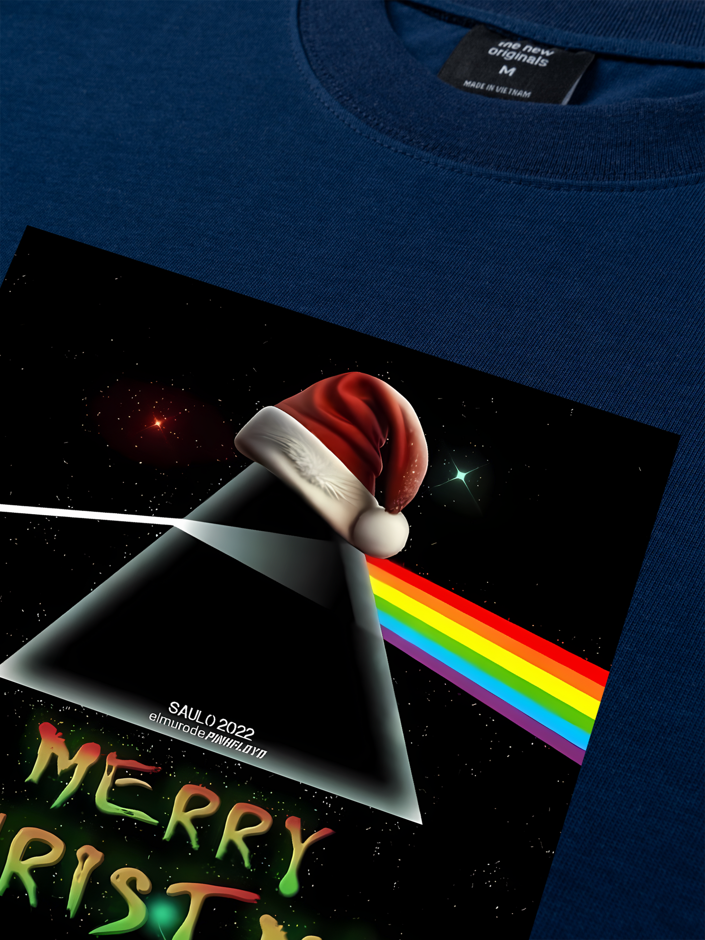 Áo Thun Relaxed Fit Pink Floyd Merry Christmas