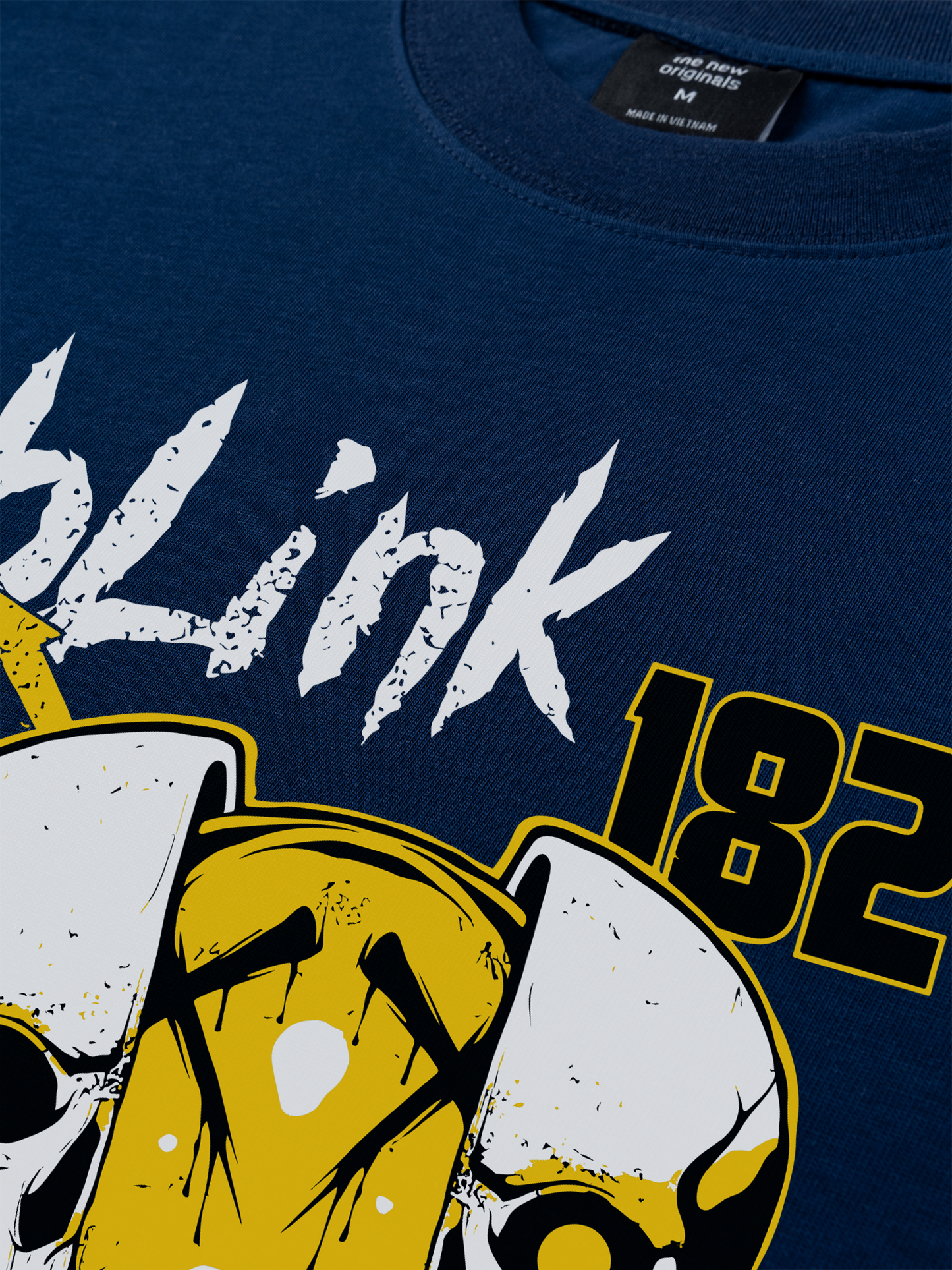 Áo Thun Relaxed Fit Blink 182 Skull Scary