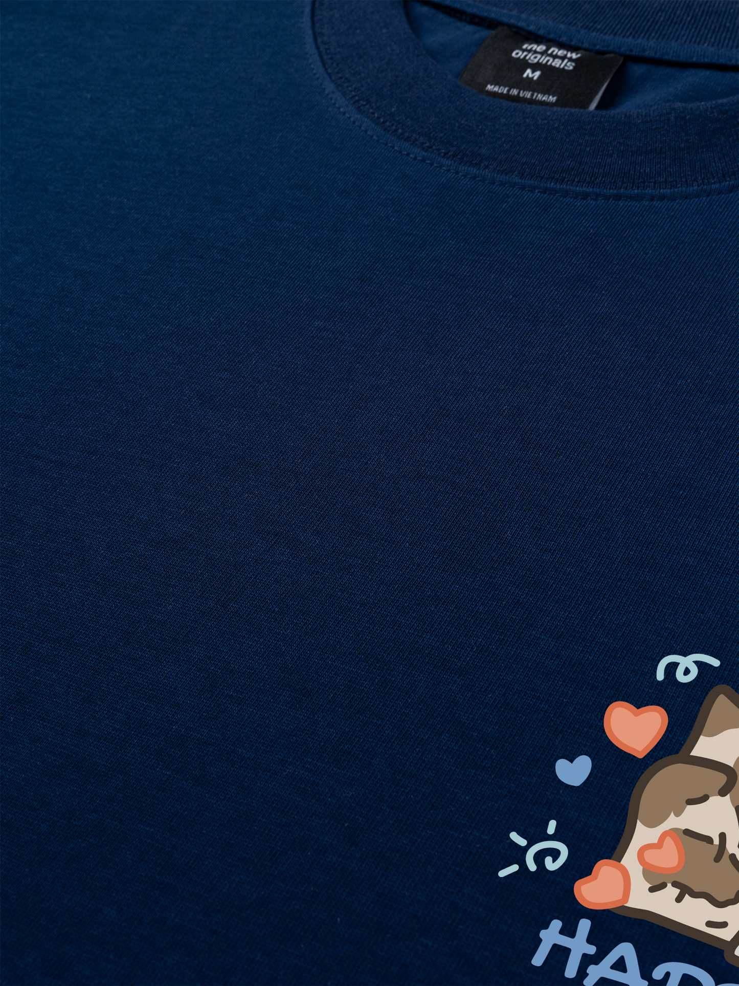 Áo Thun Relaxed Fit Happy Luv Cat Couple