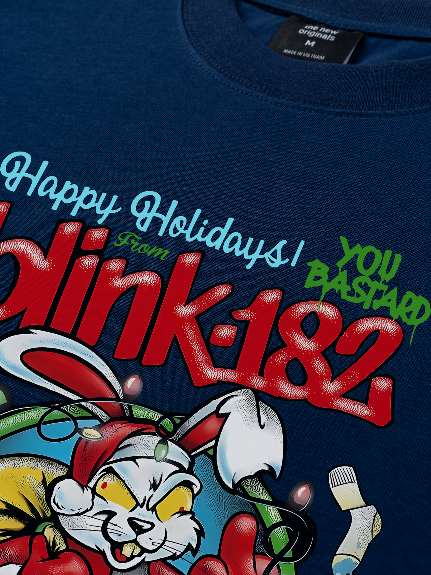 Áo Thun Relaxed Fit Blink 182 Happy Holidays