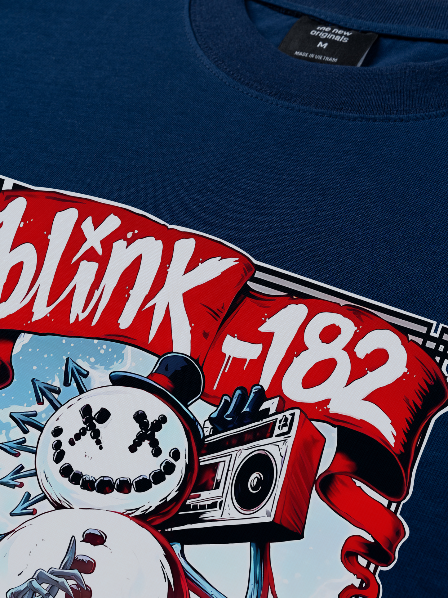 Áo Thun Relaxed Fit Blink 182 Merry Xmas