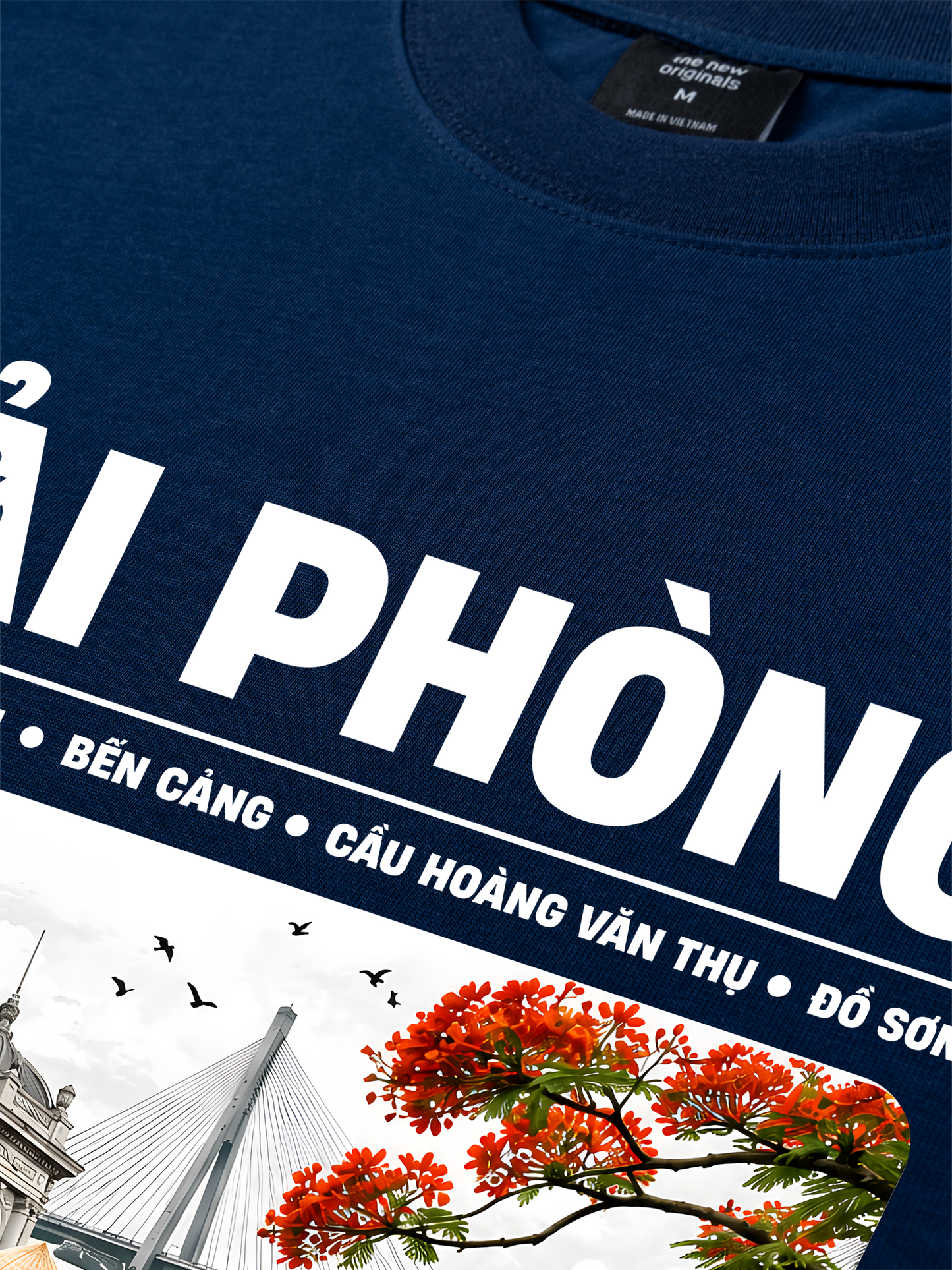 Áo Thun Relaxed Fit Thành Phố Cảng