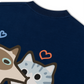 Áo Thun Relaxed Fit Yummy Luv Cat Couple