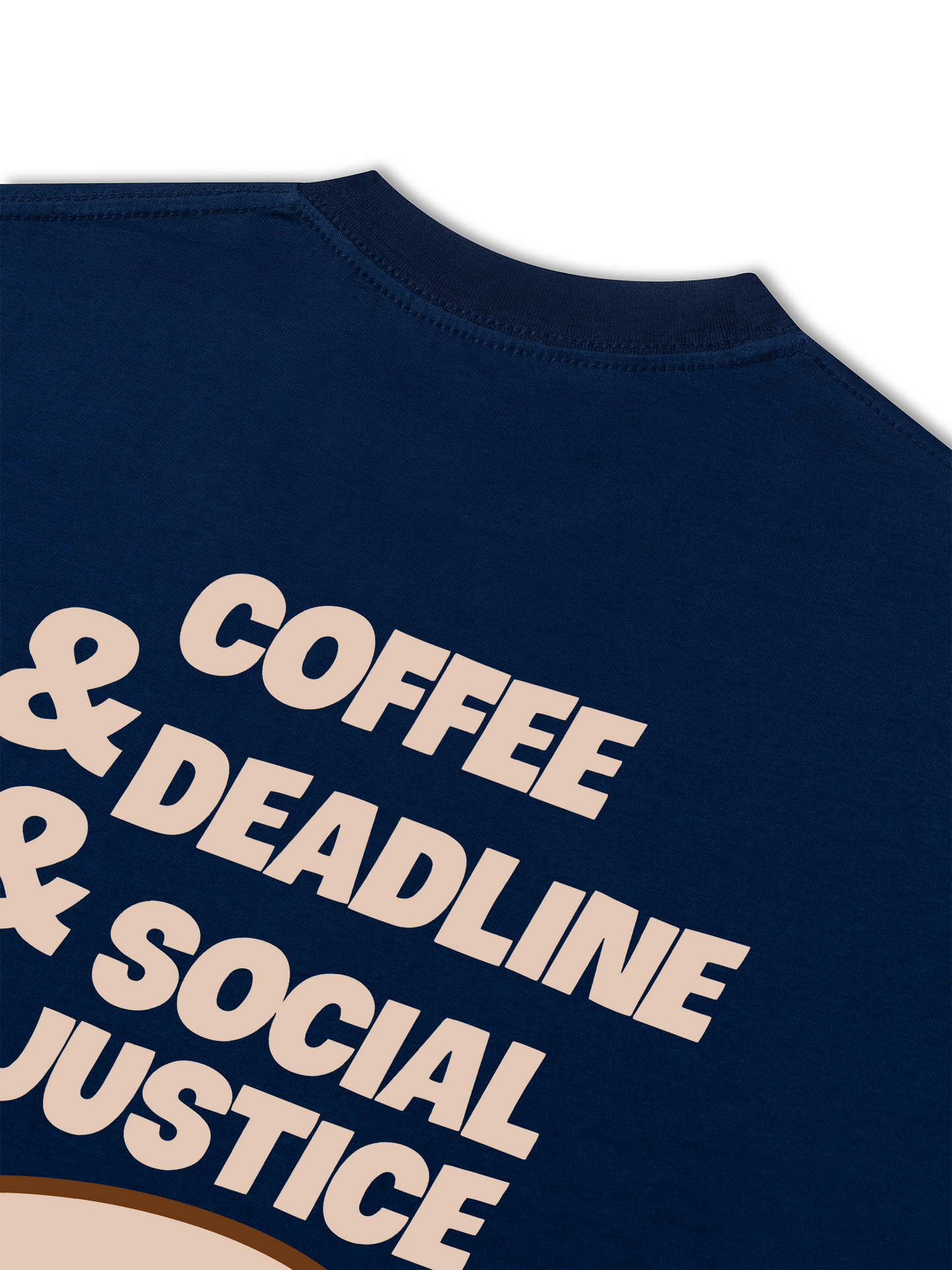 Áo Thun Relaxed Fit Coffee & Deadline