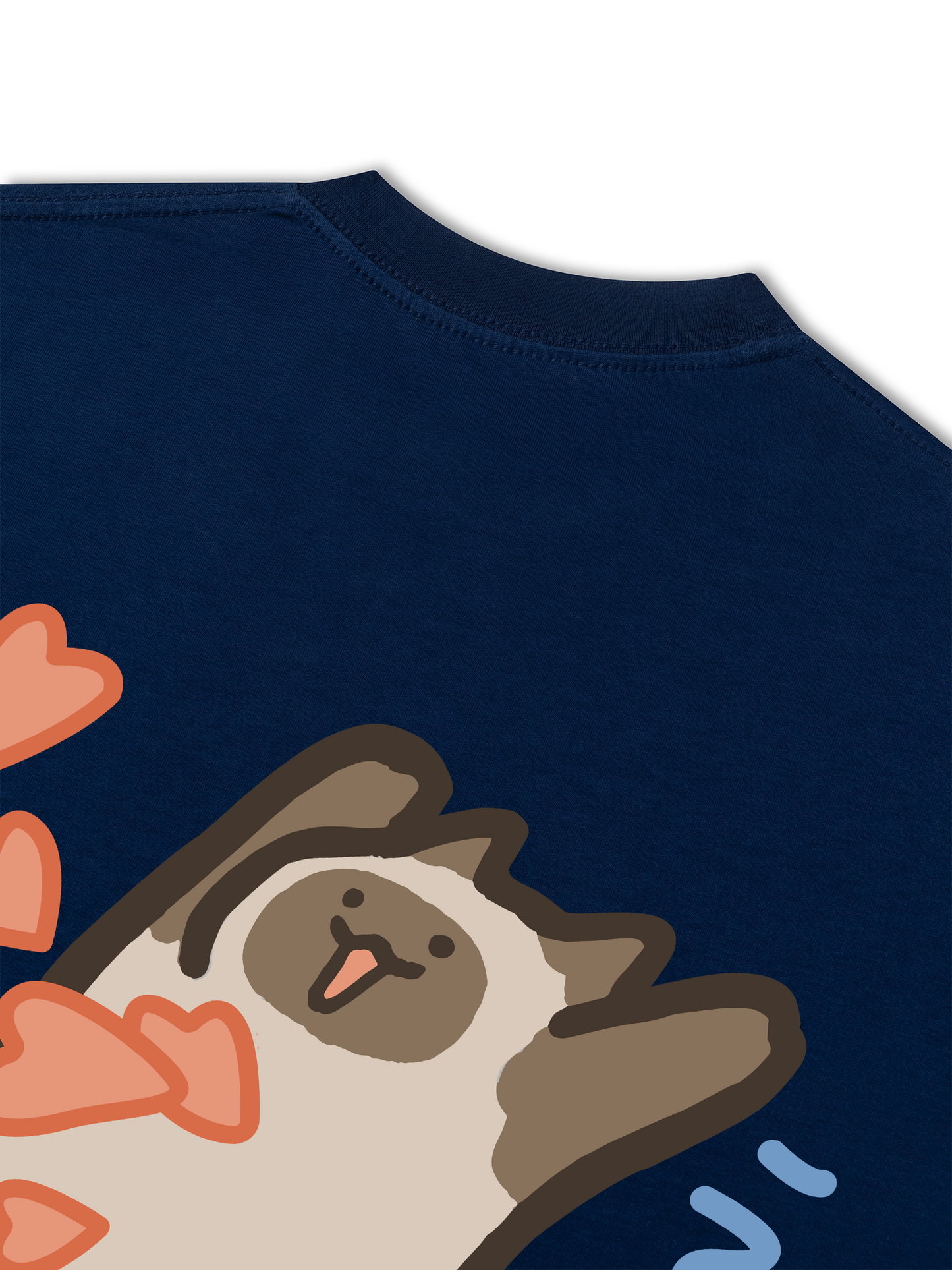 Áo Thun Relaxed Fit Love You Cat Couple
