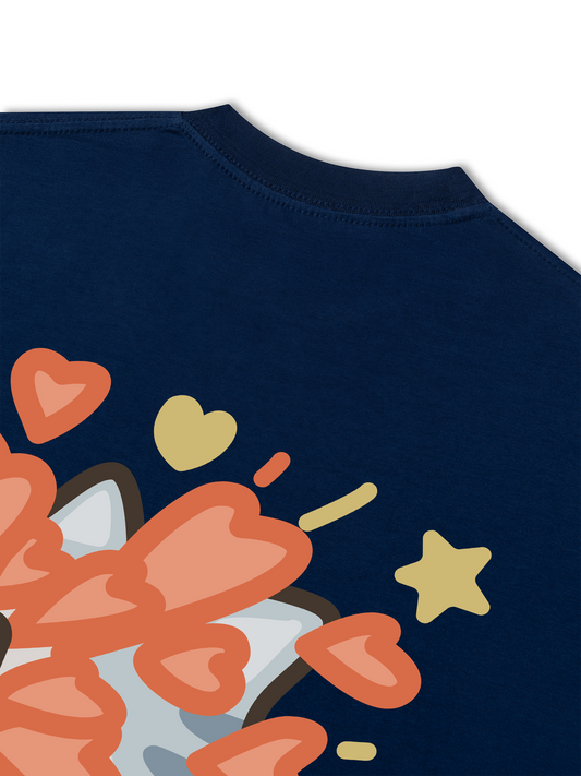 Áo Thun Relaxed Fit Lucky Luv Cat Couple