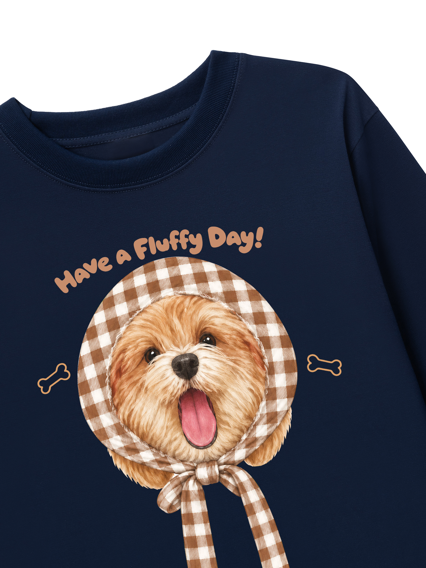 Áo Thun Dài Tay Brown Have A Fluffy Day!