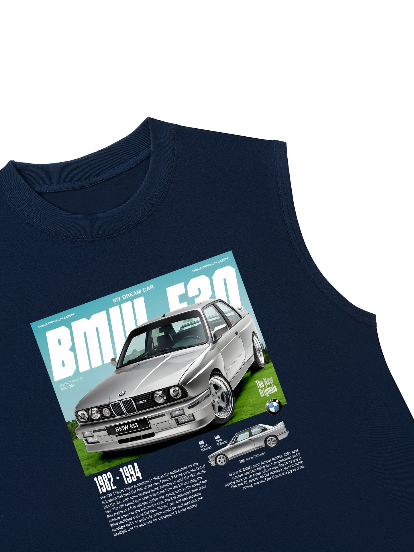 Áo Ba Lỗ Relaxed Fit CAR BMW E30 My Dream Car