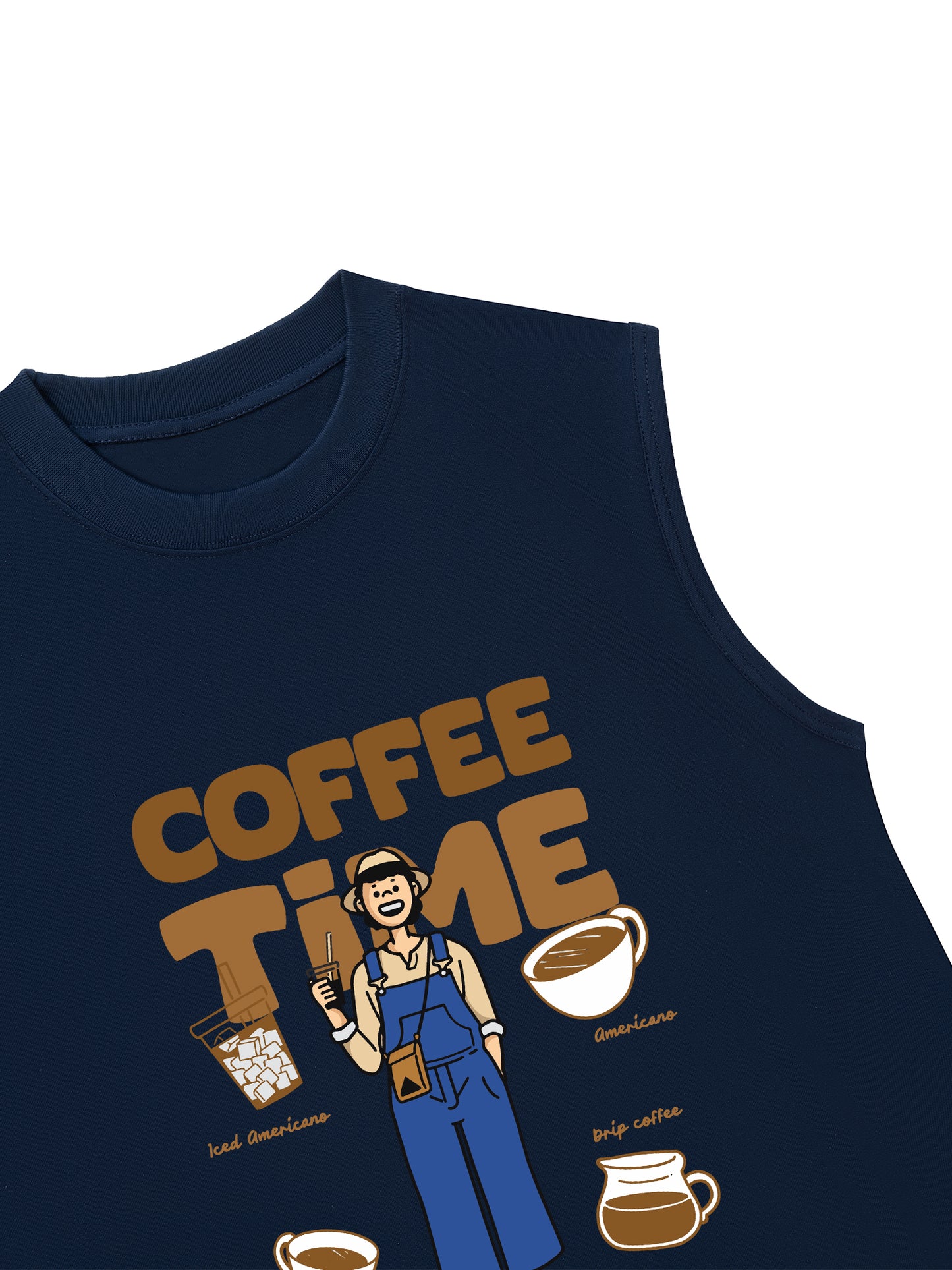 Áo Ba Lỗ Relaxed Fit Coffee Time 2