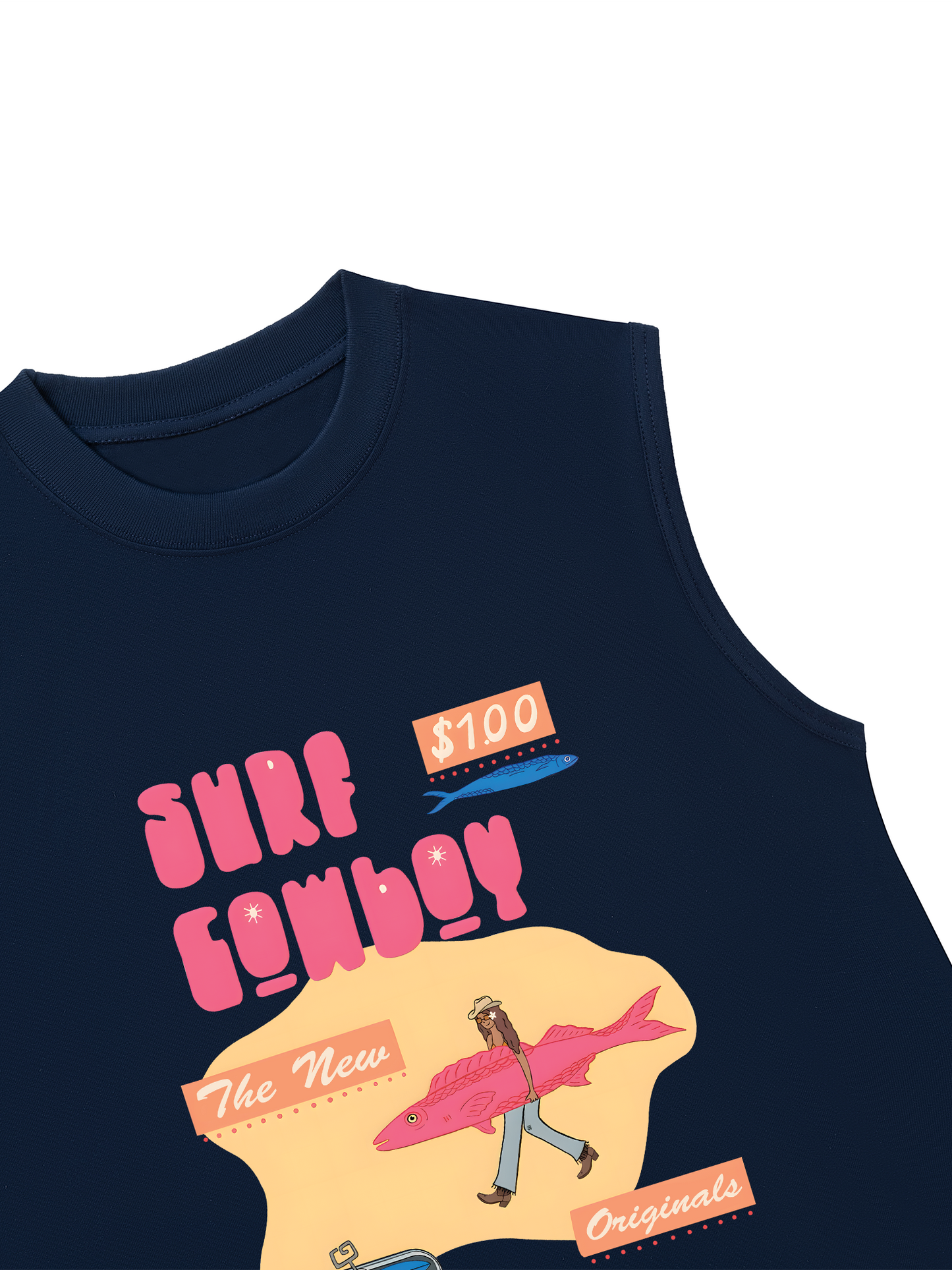 Áo Ba Lỗ Relaxed Fit Summer Vibes GoTo Beach Cowboy