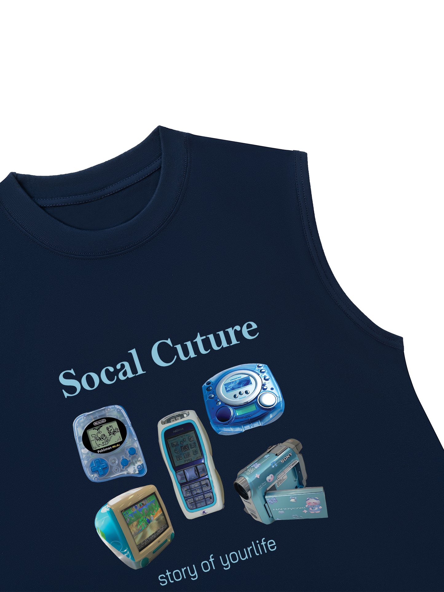 Áo Ba Lỗ Relaxed Fit Socal Cuture - Story Of Life