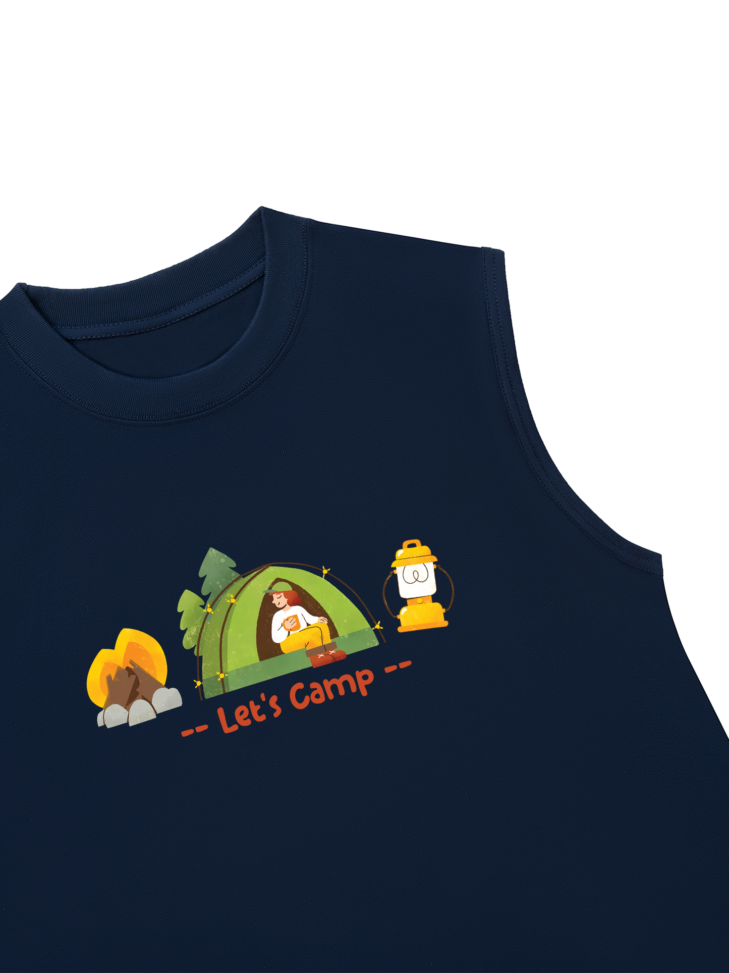 Áo Ba Lỗ Relaxed Fit Let_s Camp