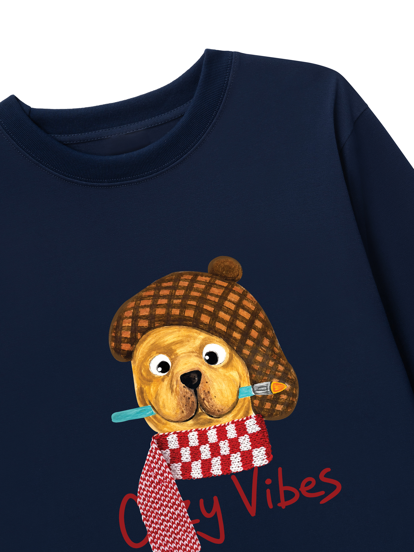 Áo Thun Dài Tay Cozy Vibes Puppy