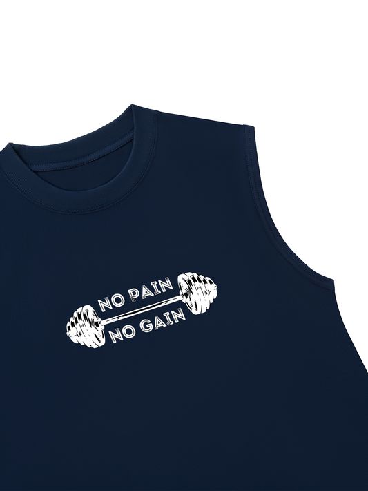 Áo Ba Lỗ Relaxed Fit No Pain No Gain