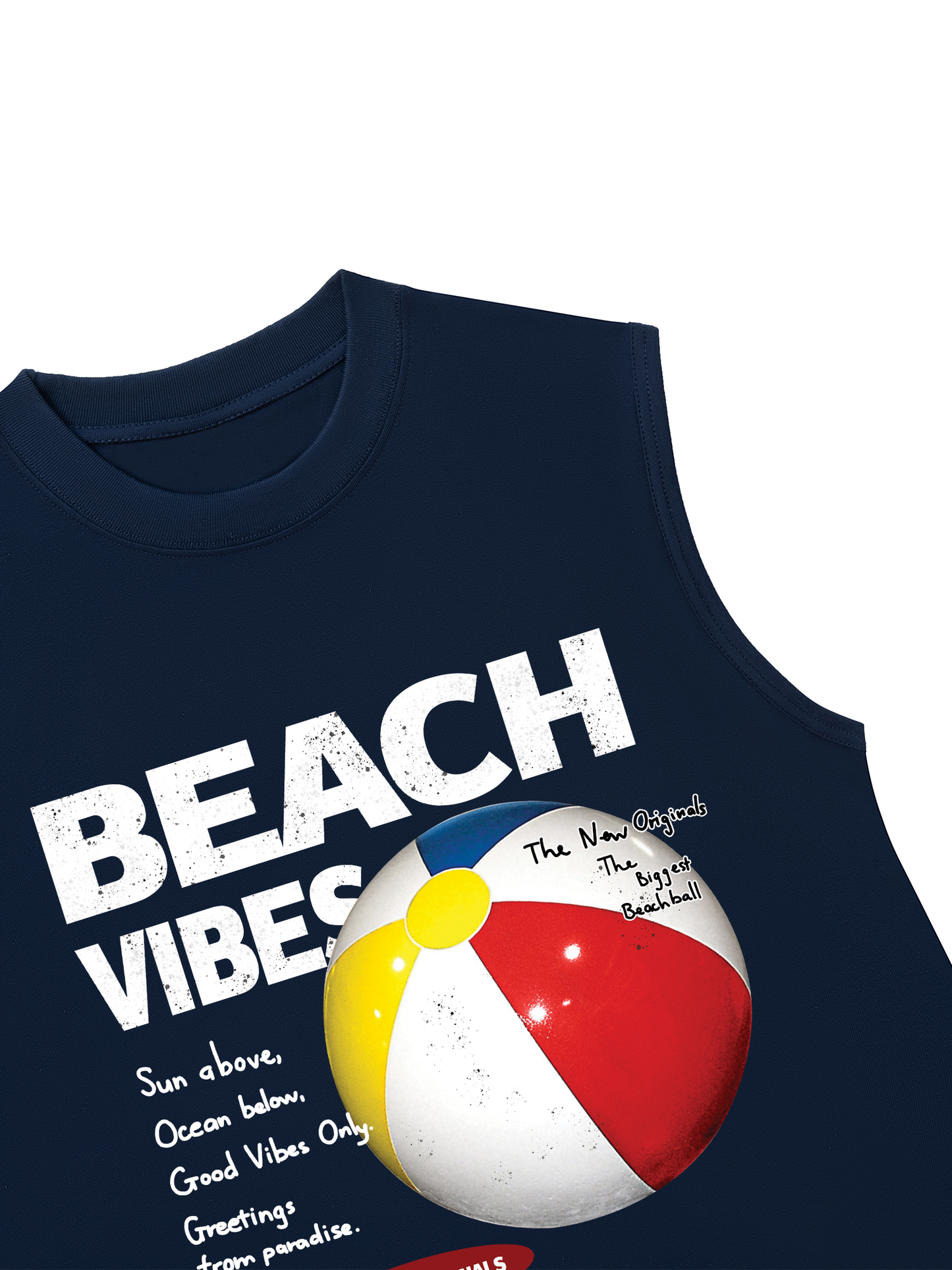 Áo Ba Lỗ Relaxed Fit Beach Vibes