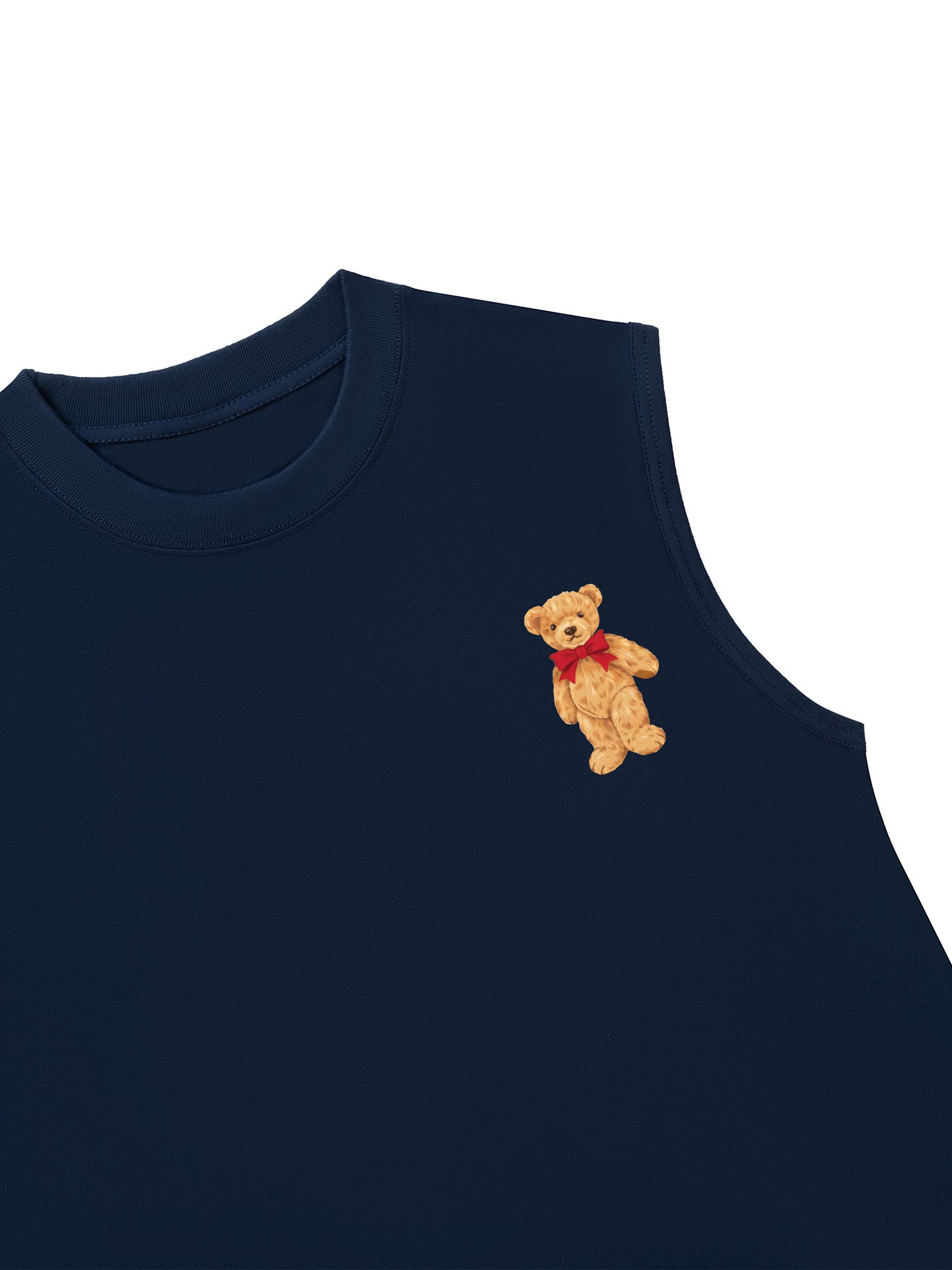 Áo Ba Lỗ Relaxed Fit Teddy Land Teddy Red Bow
