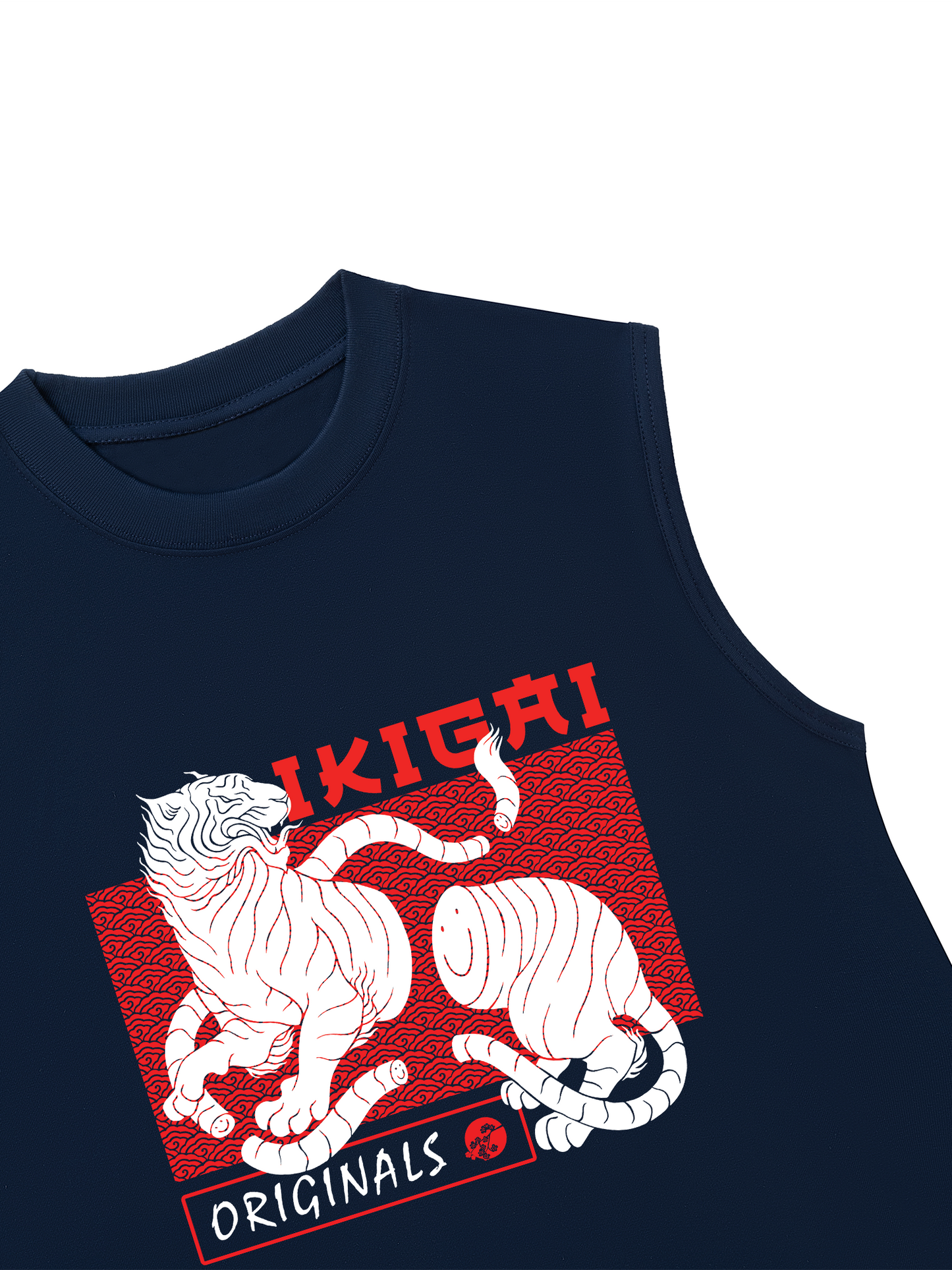 Áo Ba Lỗ Relaxed Fit Japan Spirit Ikigai Tiger Originals