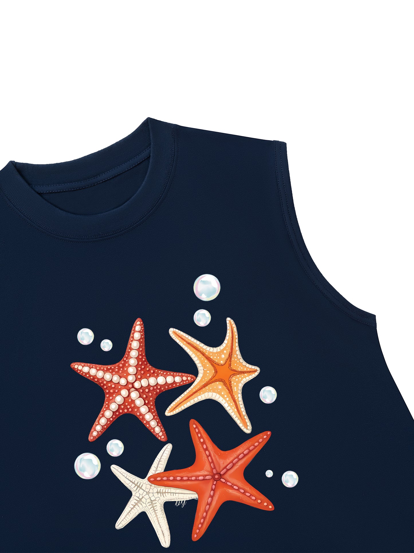 Áo Ba Lỗ Relaxed Fit Ocean Orange StarFish