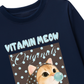 Áo Thun Dài Tay Vitamin Meow Blue Tiffany
