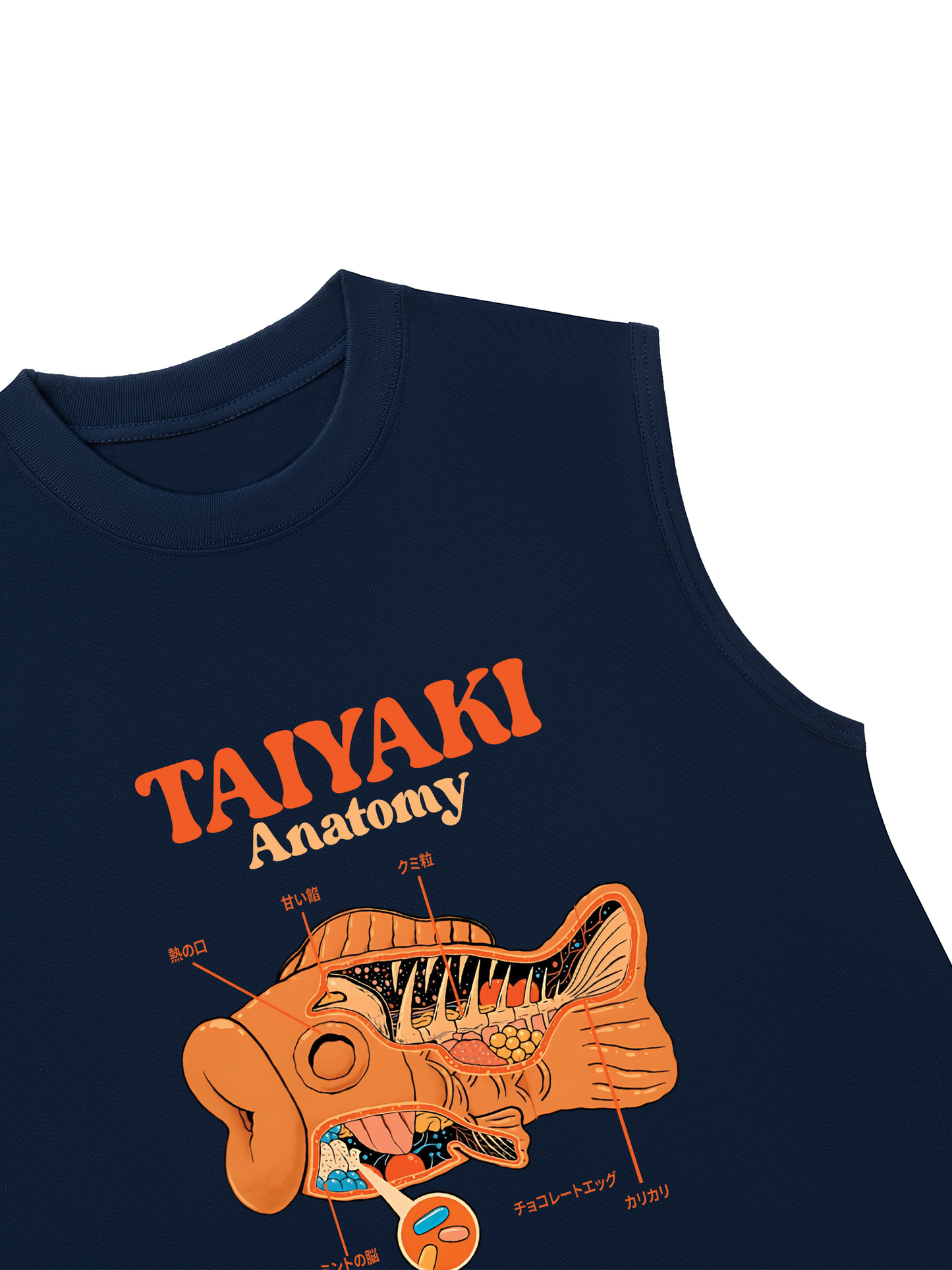 Áo Ba Lỗ Relaxed Fit Taiyaki Anatomy