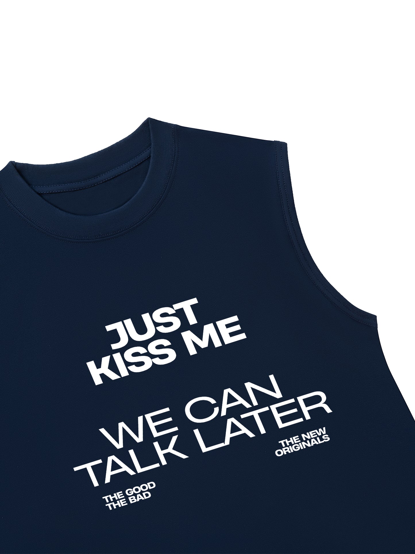 Áo Ba Lỗ Relaxed Fit Life Vibe Just Kiss Me
