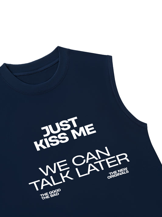 Áo Ba Lỗ Relaxed Fit Life Vibe Just Kiss Me
