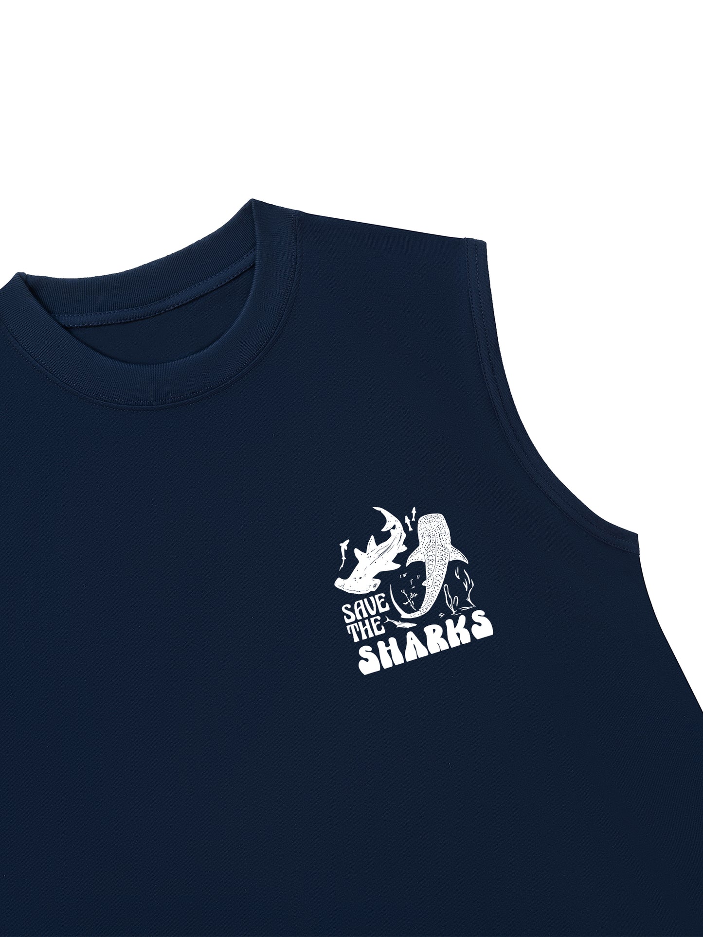 Áo Ba Lỗ Relaxed Fit Ocean Save The Shark