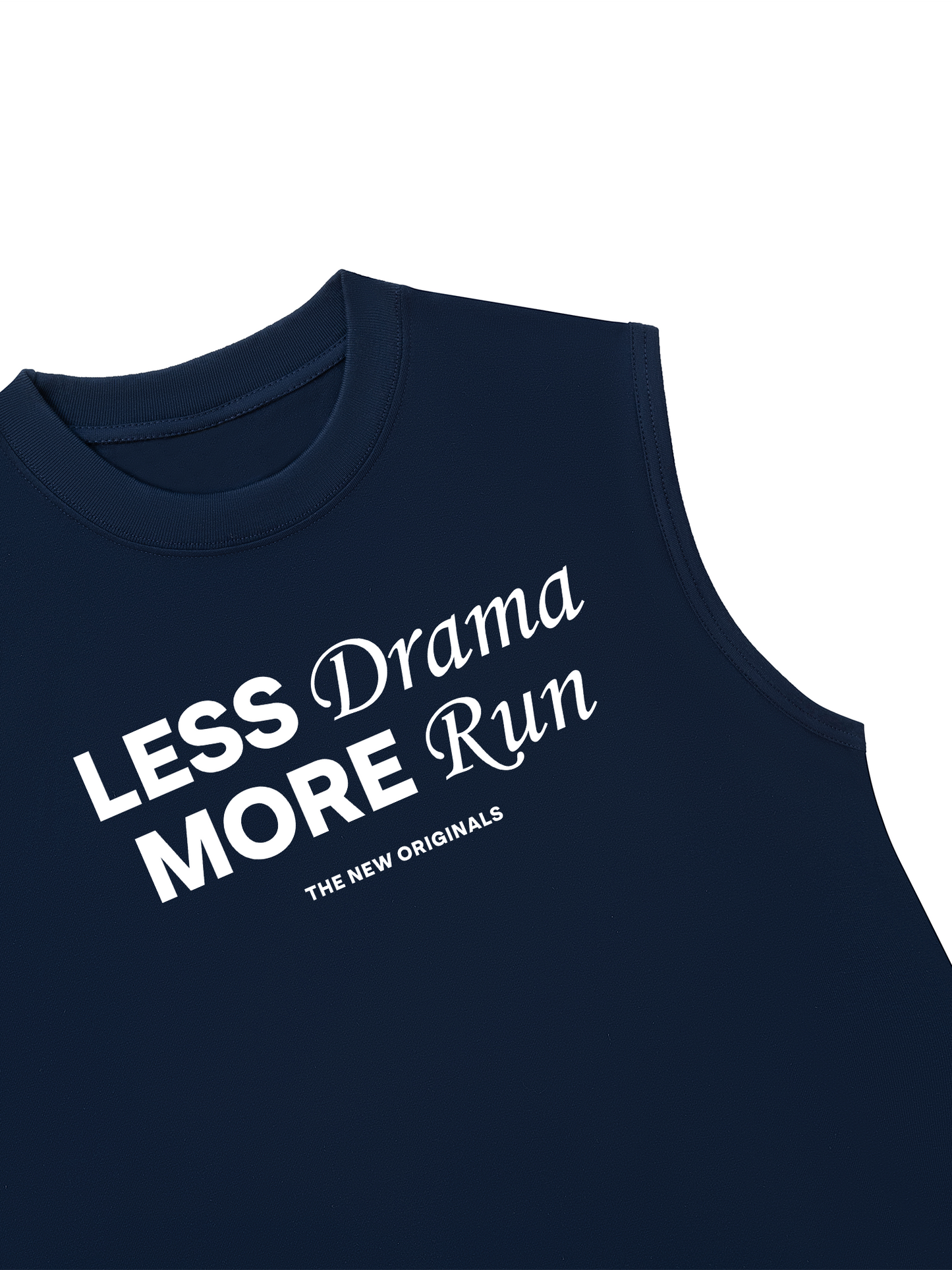 Áo Ba Lỗ Relaxed Fit Less Drama More Run
