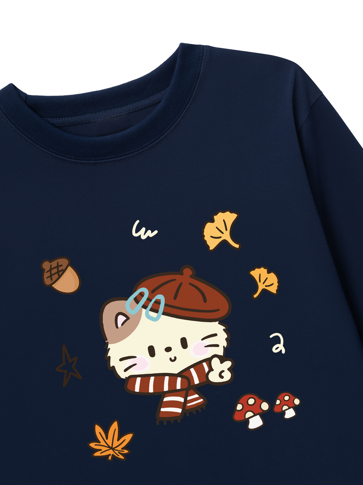 Áo Thun Dài Tay Meow Autumn Vibes