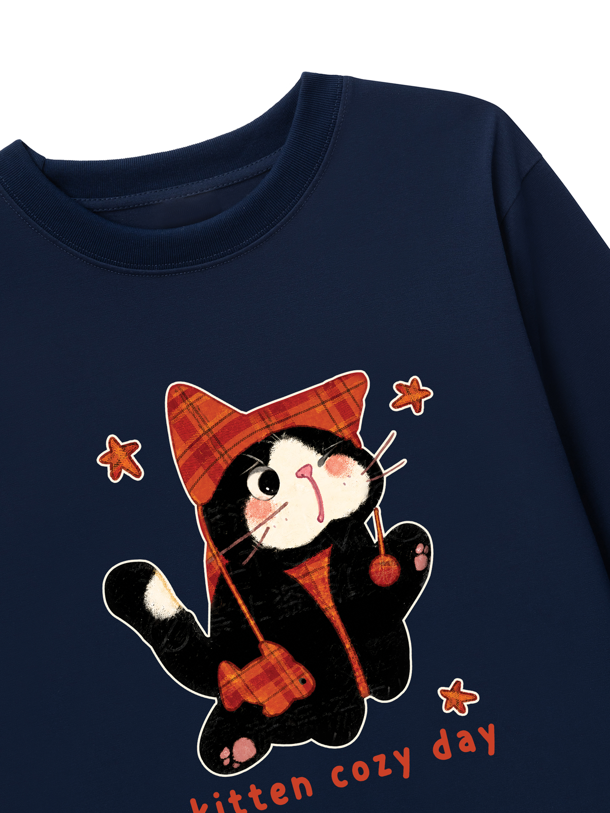 Áo Thun Dài Tay  Kitten Cozy Day