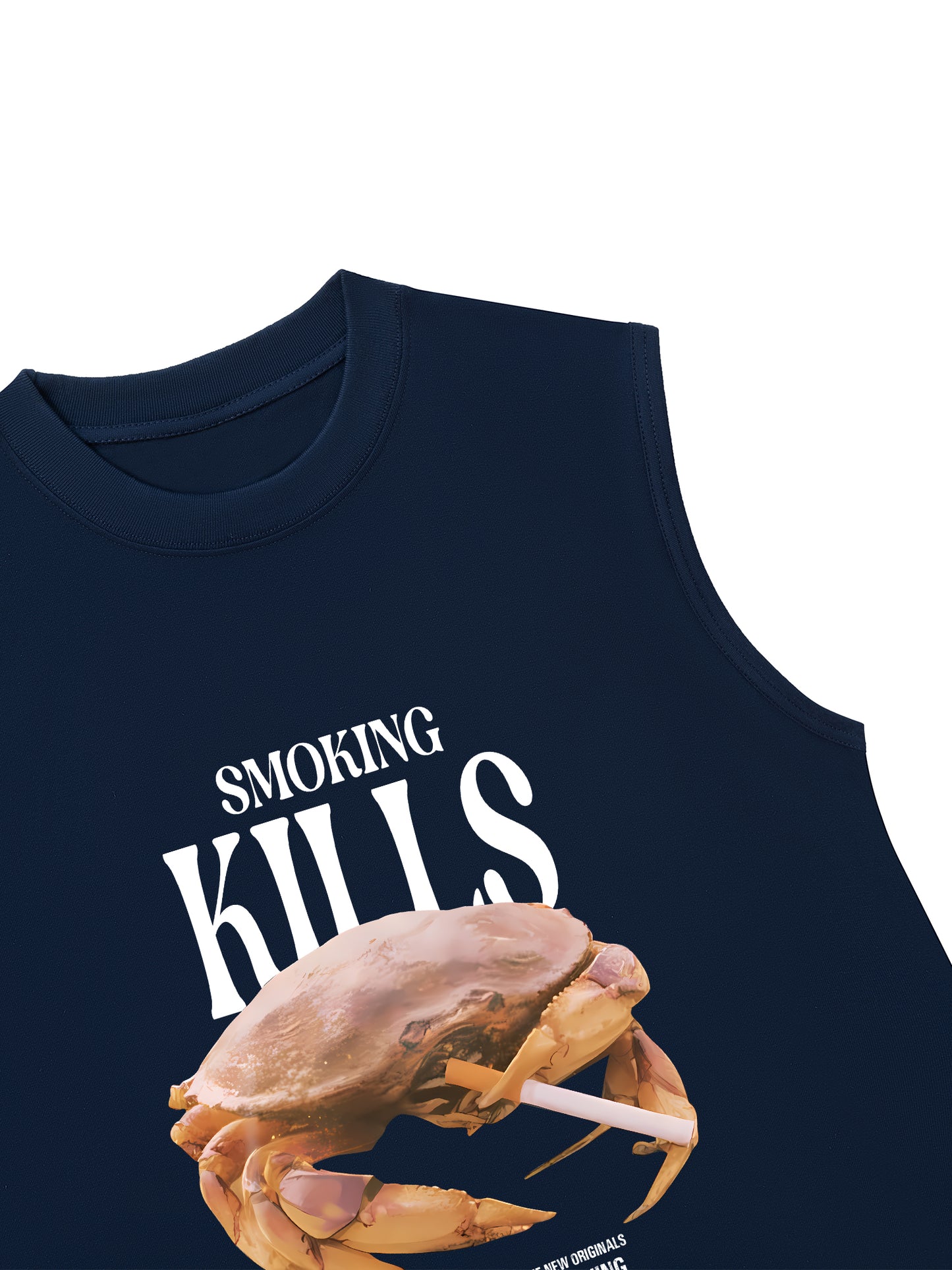 Áo Ba Lỗ Relaxed Fit Ocean Smoking Kills