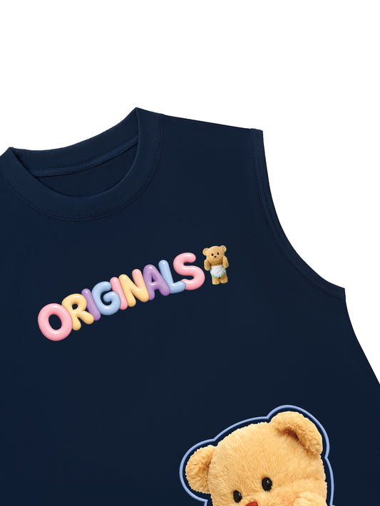 Áo Ba Lỗ Relaxed Fit Teddy Land Originals Bear