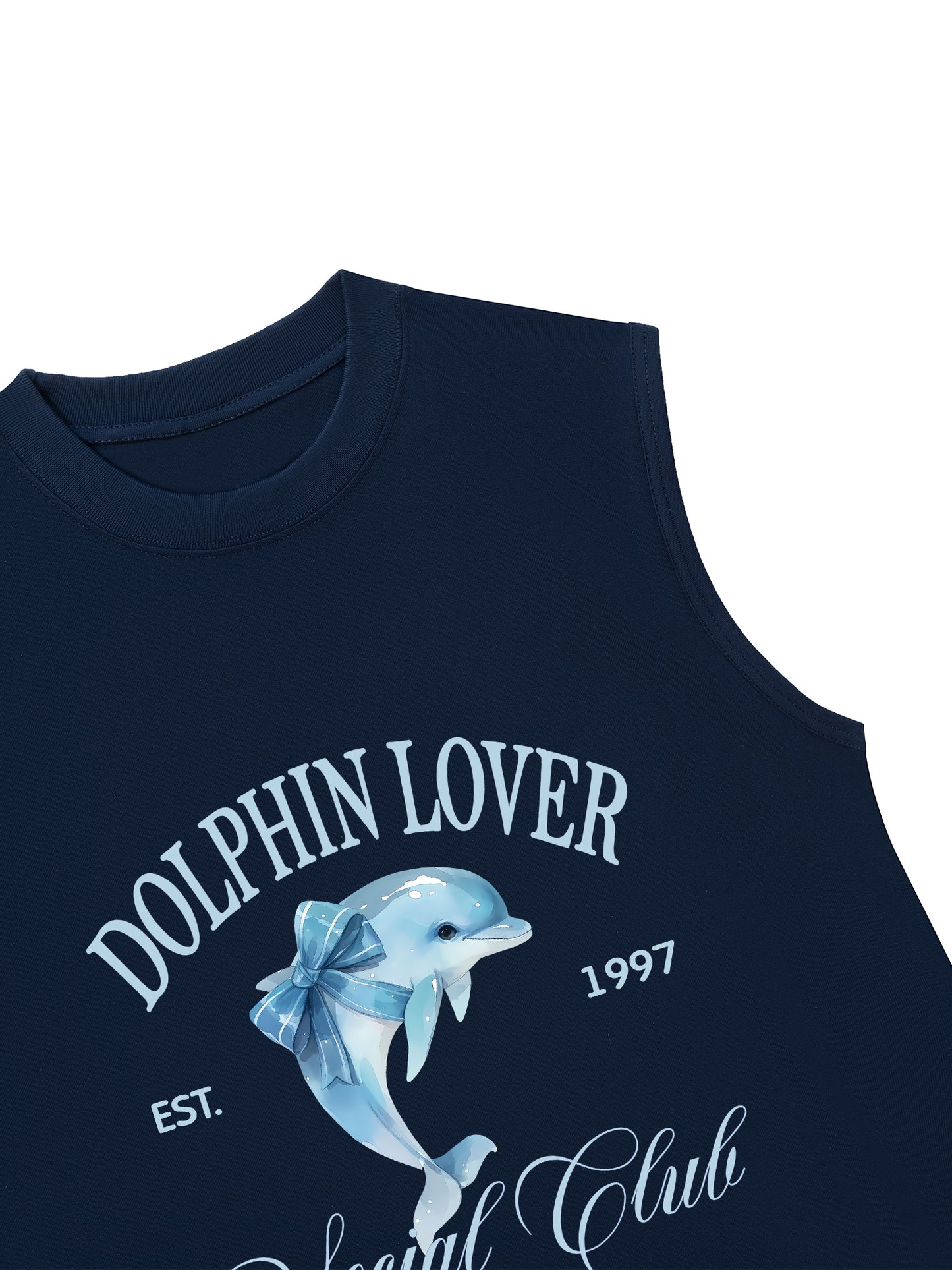 Áo Ba Lỗ Relaxed Fit Ocean Dolphin Lover