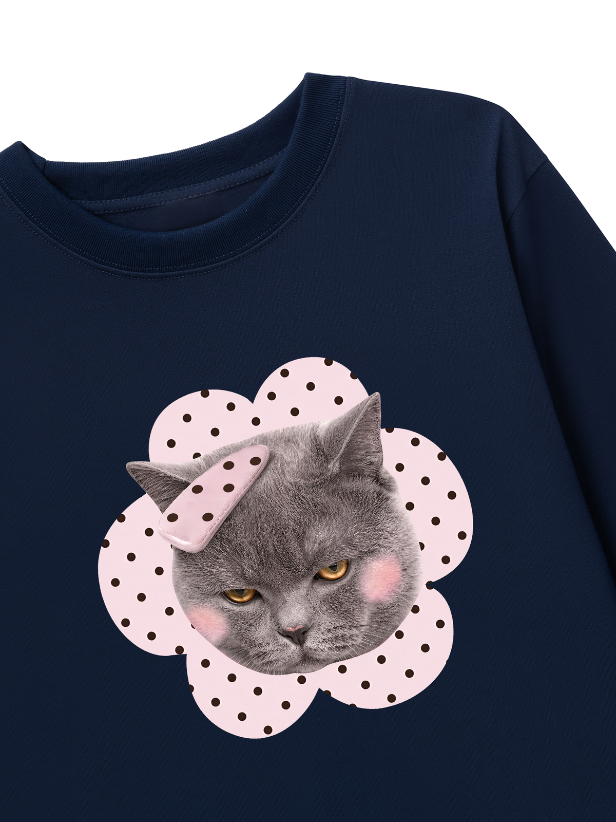 Áo Thun Dài Tay Pinky Cat