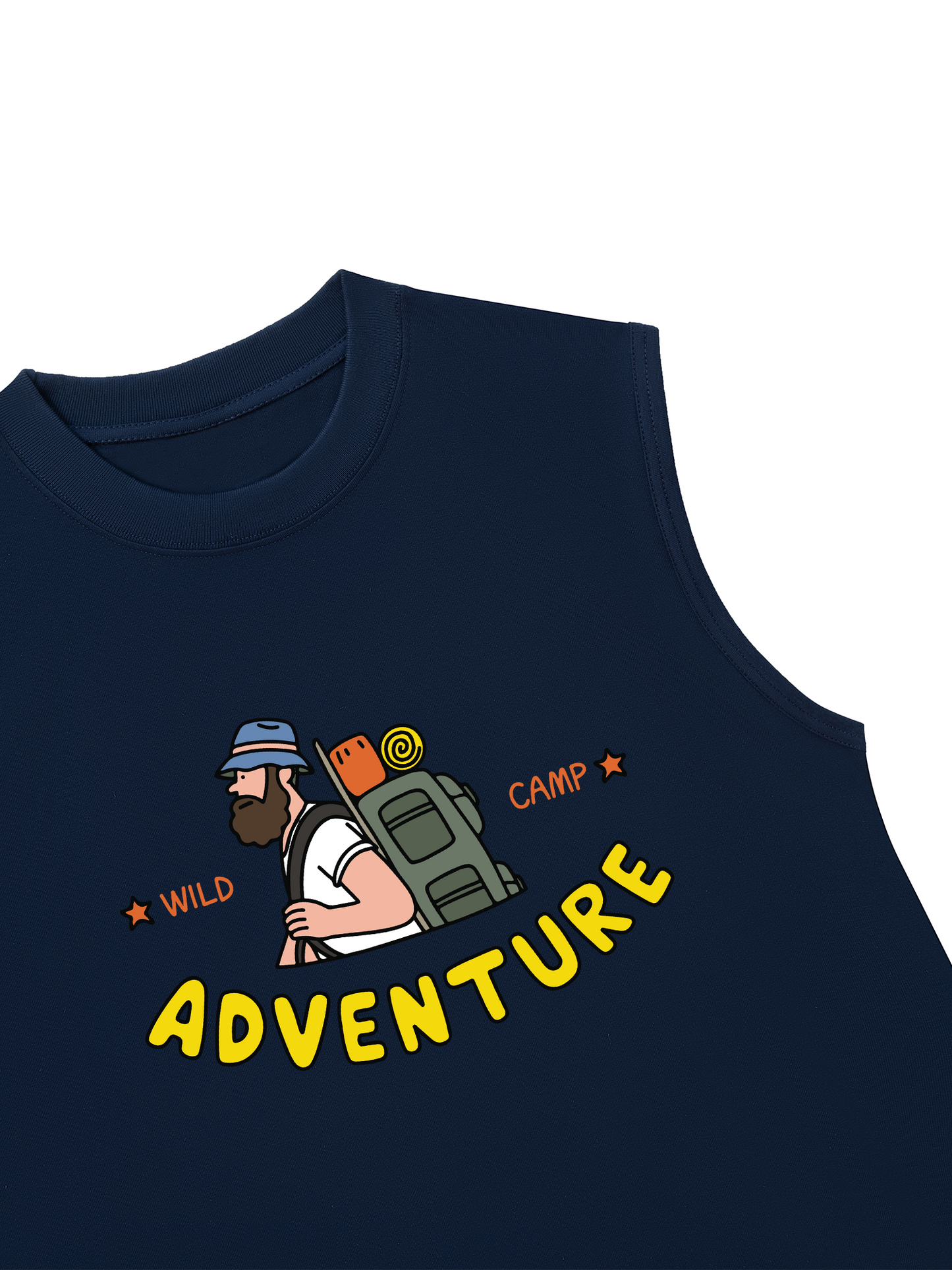 Áo Ba Lỗ Relaxed Fit Adventure Wild Camp