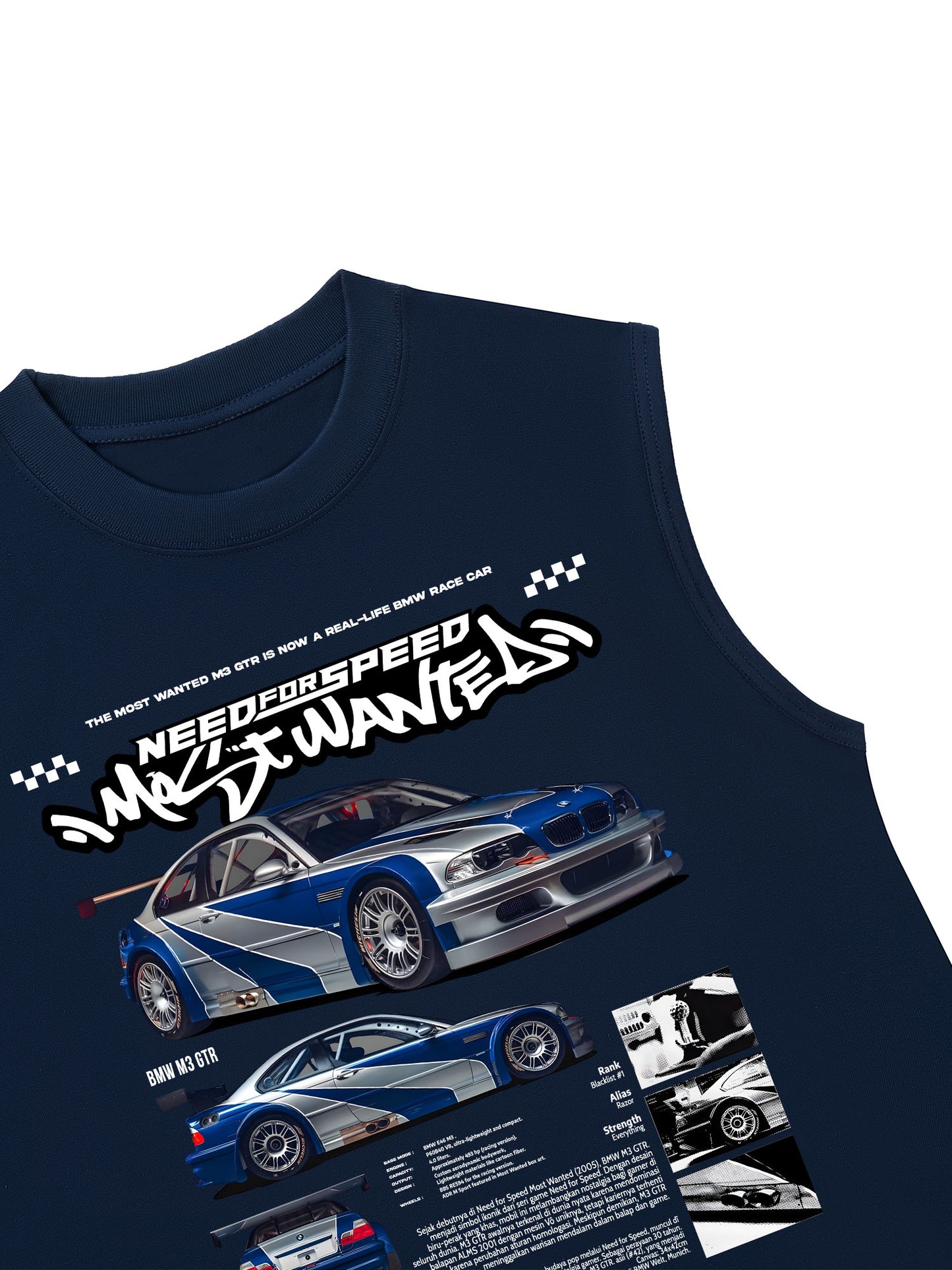 Áo Ba Lỗ Relaxed Fit CAR Need For Speed Most Wanted