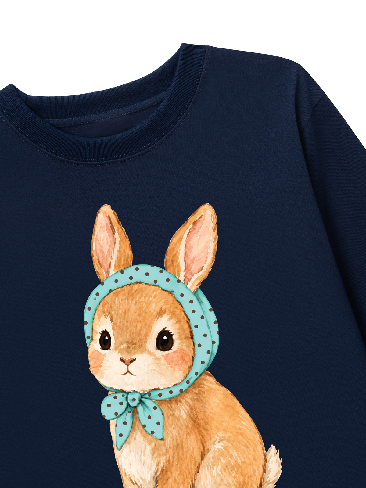 Áo Thun Dài Tay  Blue Tiffany Dotty Bunny